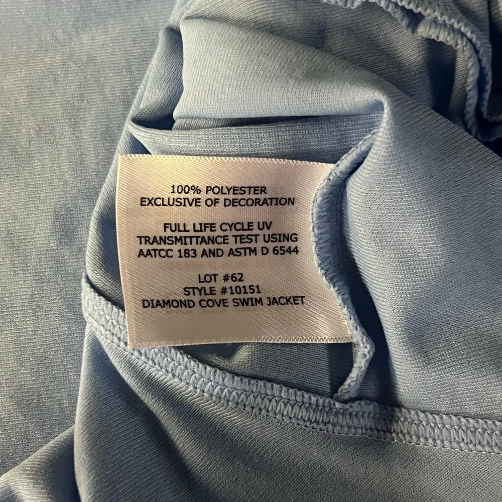 Coolibar Swim shirt/Athletic with UPF 50+ Protection Blue Size Small S - Picture 8 of 8